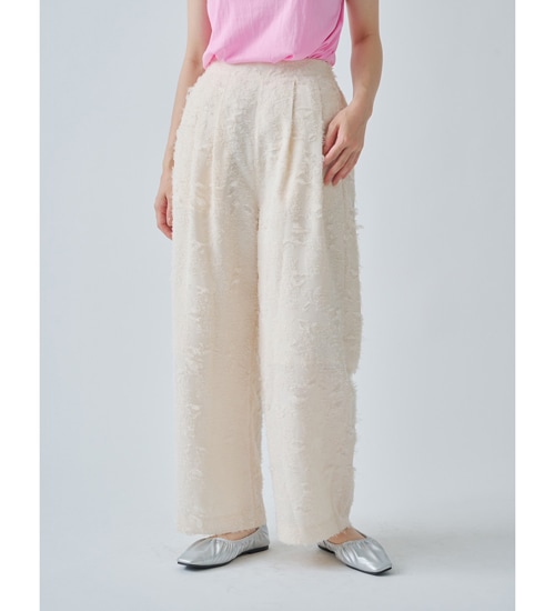��30��OFF��WHITO. �ۥ磻�� ���㥬���ɥ���å��� JACQUARD SLACKS�ڥ���󥻥����ʸ��Բġ�
