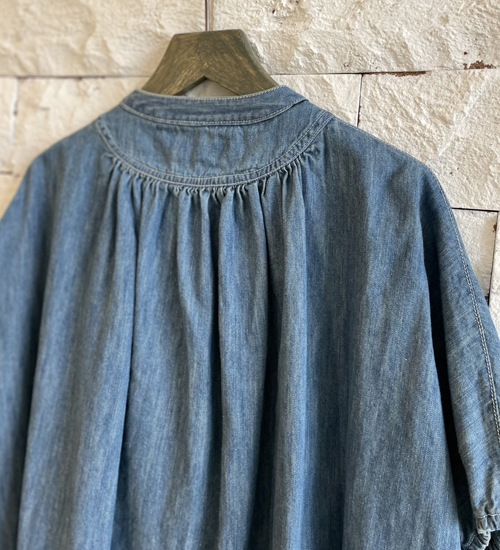 ��MANON/�ޥΥ�ۥ��������� �ǥ˥� ���ߥ��륷���/SQUARE DENIM AMICAL SHT