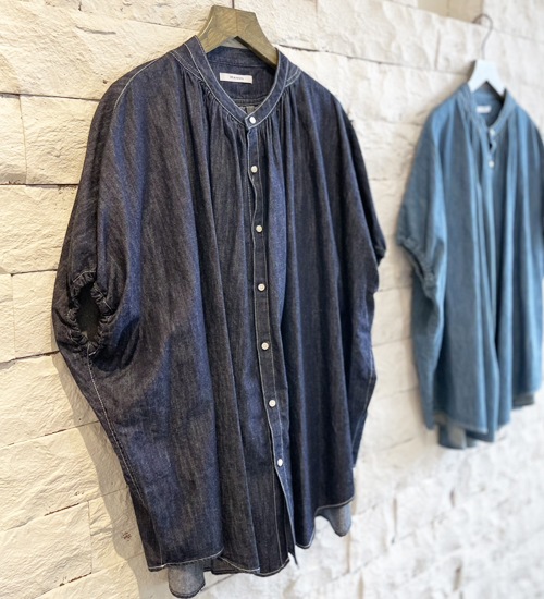 ��MANON/�ޥΥ�ۥ��������� �ǥ˥� ���ߥ��륷���/SQUARE DENIM AMICAL SHT