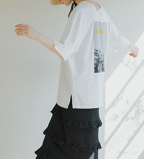 ��WHYTO./�ۥ磻�ȡ�2WAY�ץ���T�����/2WAY PRINT TEE MOMENT