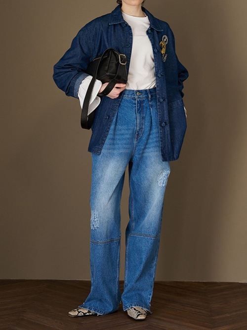 ��YENN/������ۥϥ��饤�����å��磻�ɥѥ��/HIGHRISE TUCKWIDE PT(Y253-31101)