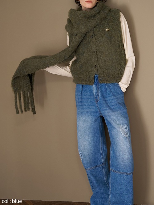 ��YENN/������ۥϥ��饤�����å��磻�ɥѥ��/HIGHRISE TUCKWIDE PT(Y253-31101)