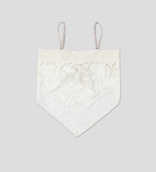 ��WHYTO./�ۥ磻�ȡۥ졼������ӥ͡�����󥭥�ߥ�����/lace combination camisole