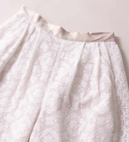 ��WHYTO./�ۥ磻�ȡۥ졼������ӥ͡������ѥ��/lace combination pants
