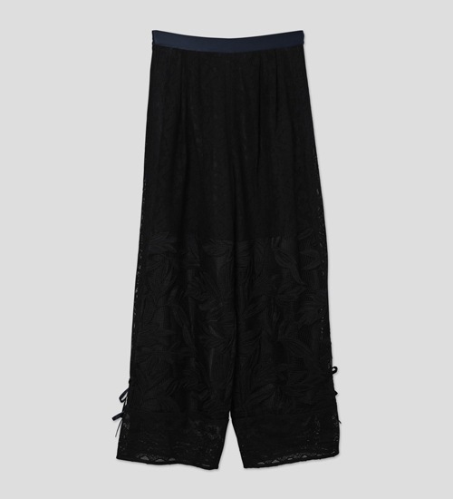 ��WHYTO./�ۥ磻�ȡۥ졼������ӥ͡������ѥ��/lace combination pants