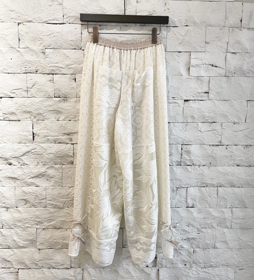 ��WHYTO./�ۥ磻�ȡۥ졼������ӥ͡������ѥ��/lace combination pants