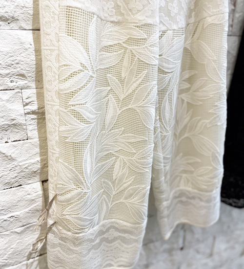 ��WHYTO./�ۥ磻�ȡۥ졼������ӥ͡������ѥ��/lace combination pants