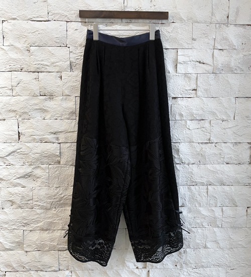��WHYTO./�ۥ磻�ȡۥ졼������ӥ͡������ѥ��/lace combination pants