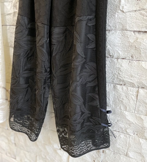 ��WHYTO./�ۥ磻�ȡۥ졼������ӥ͡������ѥ��/lace combination pants