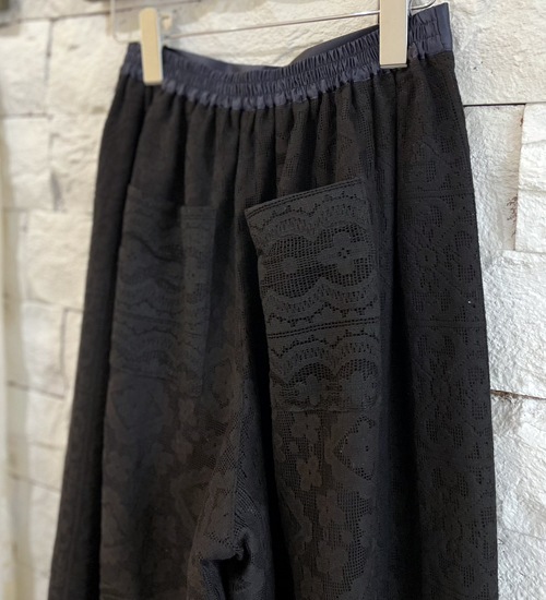 ��WHYTO./�ۥ磻�ȡۥ졼������ӥ͡������ѥ��/lace combination pants