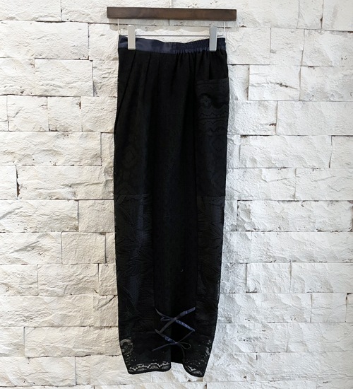 ��WHYTO./�ۥ磻�ȡۥ졼������ӥ͡������ѥ��/lace combination pants