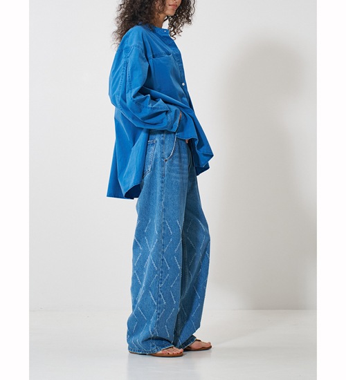 ��YENN/������ۥԥ����ȥ����å��奷���/PIGMENT WASHED SHIRT(Y261-12007)