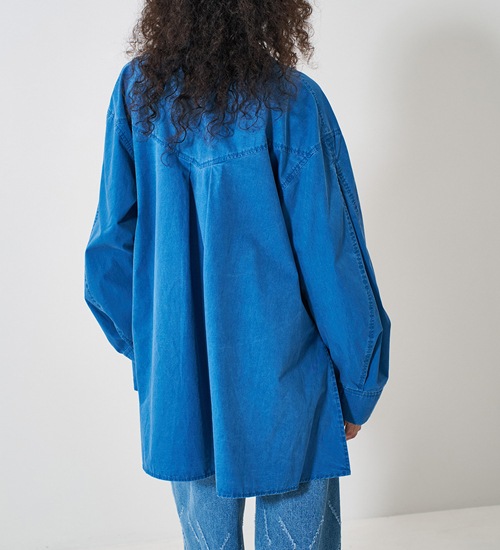 ��YENN/������ۥԥ����ȥ����å��奷���/PIGMENT WASHED SHIRT(Y261-12007)