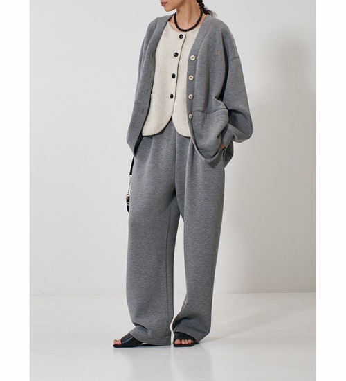��YENN/������ۥܡ��ȥͥå��˥åȥ٥���/BOAT NECK KNIT VEST(Y261-91017)