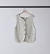 ��YENN/������ۥܡ��ȥͥå��˥åȥ٥���/BOAT NECK KNIT VEST(Y261-91017)