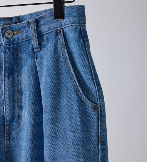 ��YENN/������ۥ졼�������åȥ磻�ɥǥ˥�/LASER CUT WIDE DENIM(Y261-31001)