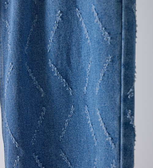 ��YENN/������ۥ졼�������åȥ磻�ɥǥ˥�/LASER CUT WIDE DENIM(Y261-31001)