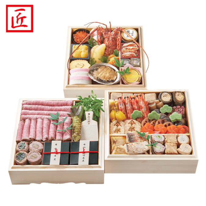 【冷蔵便】匠のおせち 匠 重詰三段 ＜12月31日（木）お届け＞^