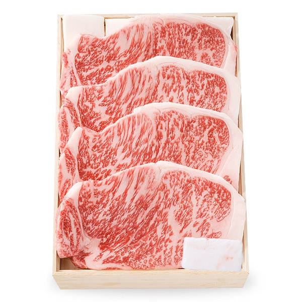 [送料無料](OKST-200) 黒毛和牛ロースステーキ (ロース) 計800g(200g×4枚)　[化粧箱入り]【冷蔵便】