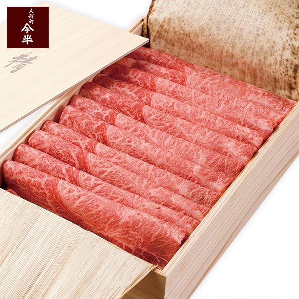 [送料無料]《人形町今半》黒毛和牛しゃぶしゃぶ用(肩・もも)420ｇ しゃぶしゃぶごまだれ付きギフト[化粧箱入り][冷蔵便]