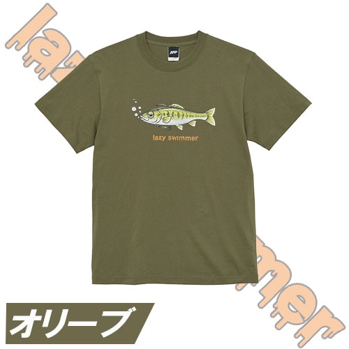IK-432 レイジースイマーコミックプリントTシャツ