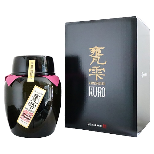 芋焼酎 ｜ 本格焼酎 甕雫 KURO 1800ml かめしずく くろ 京屋酒造