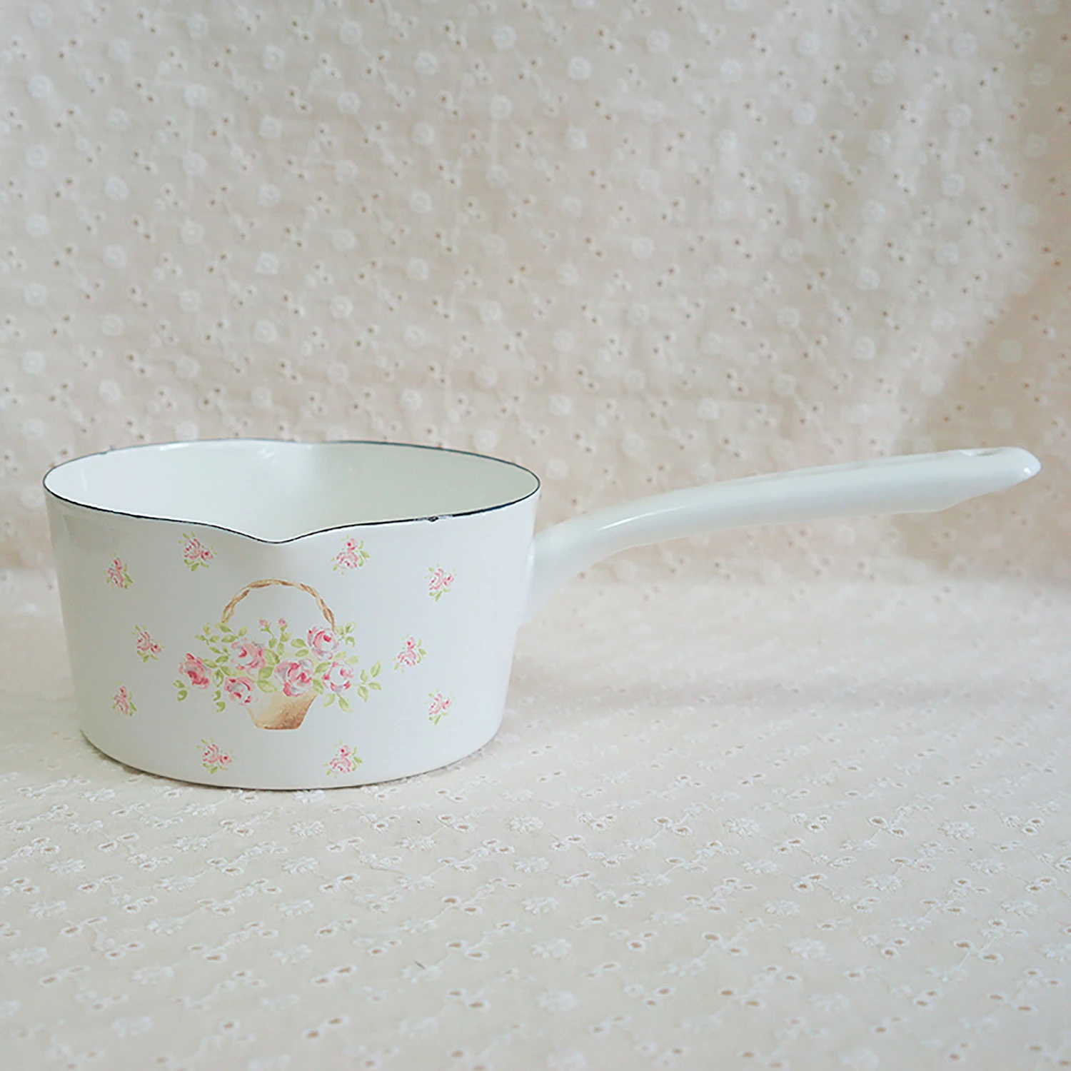 ローズバスケット　両口ミルクパン