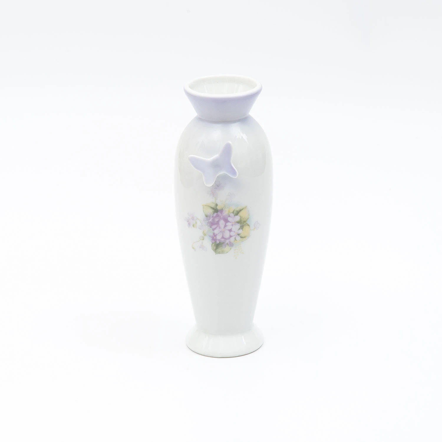 スミレ　蝶付き花瓶
