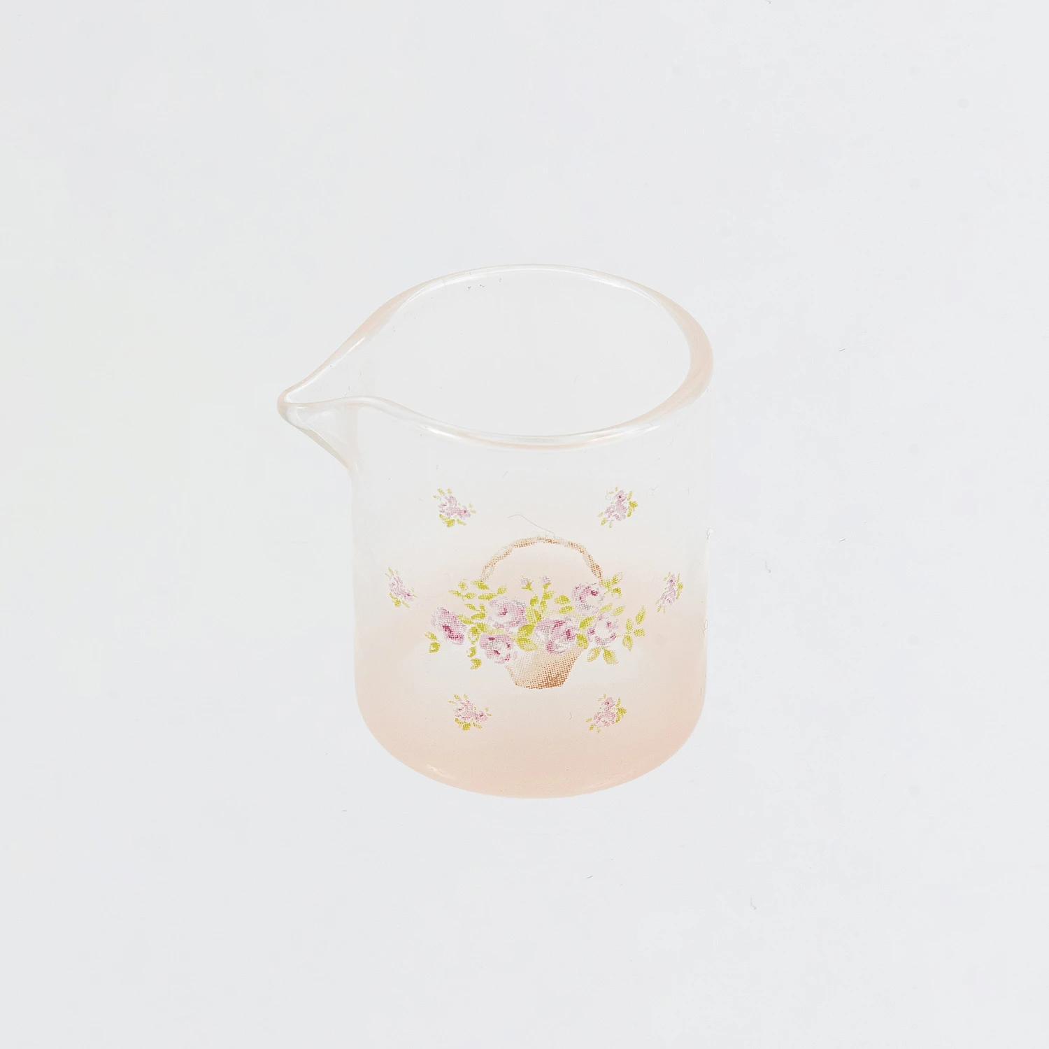 ローズバスケット　ガラスミルクピッチャー