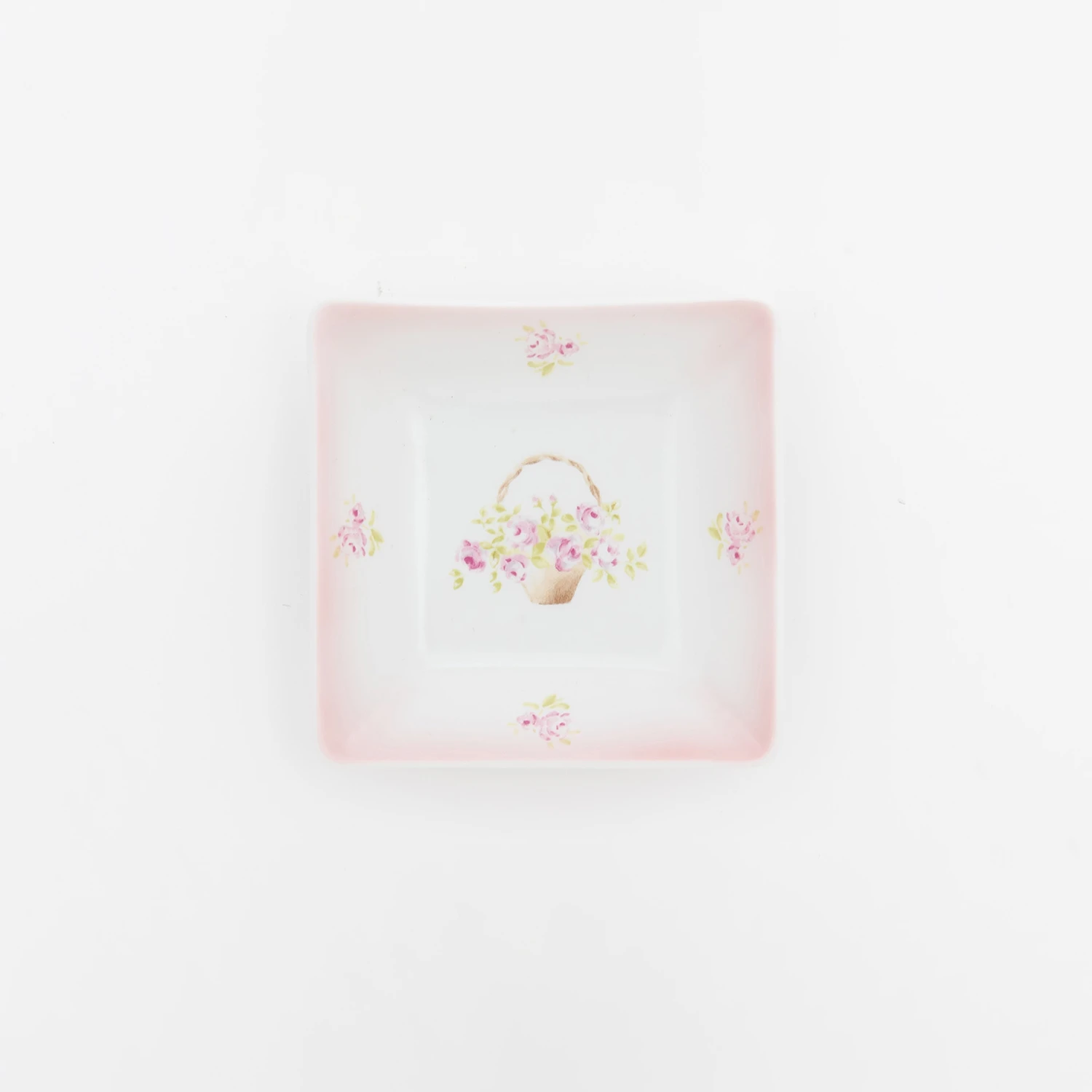 ローズバスケット　角型小皿