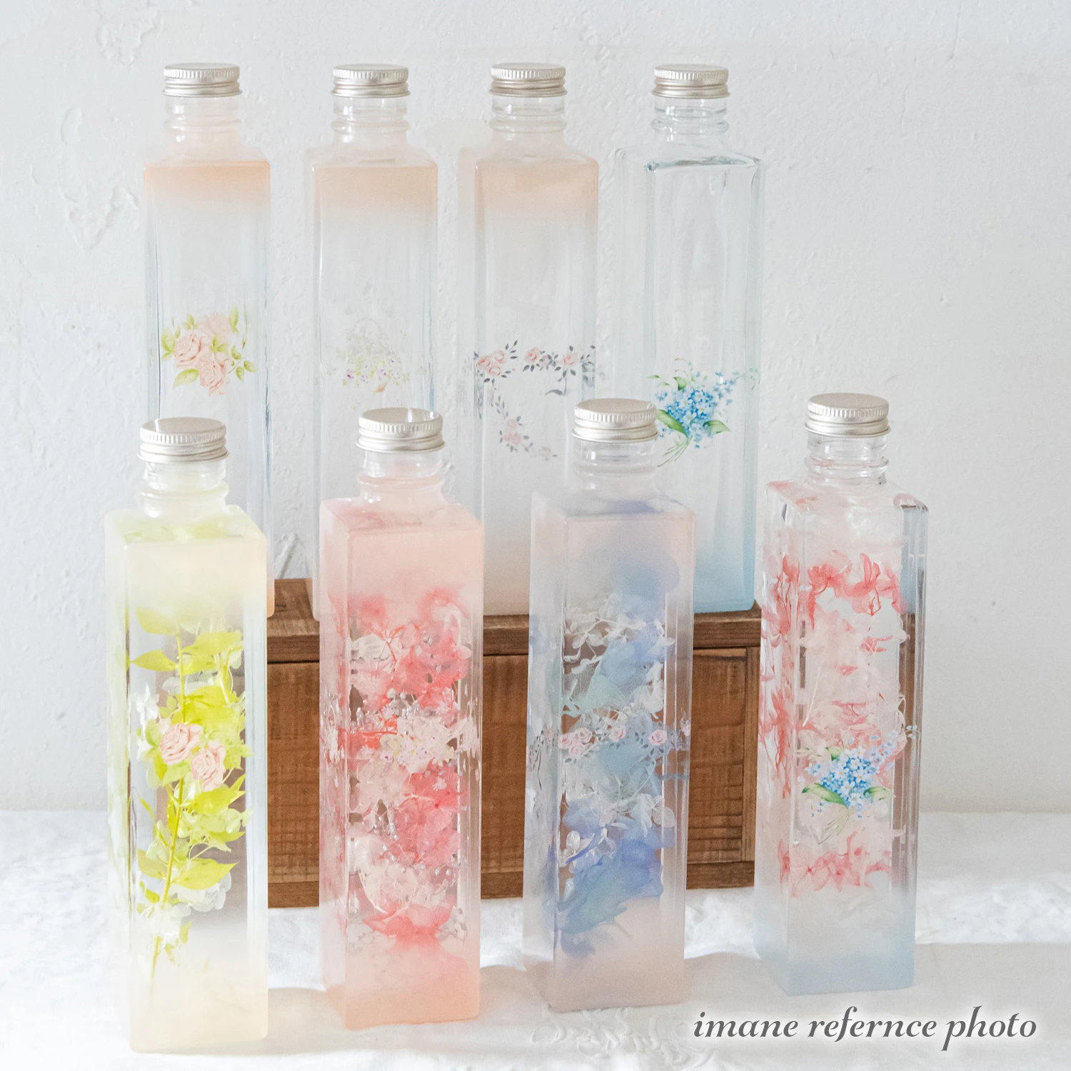 ダイアナローズ スクエアガラスボトル326ml | ダイアナローズ | imane