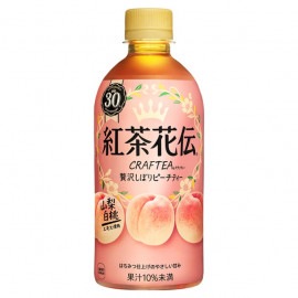 紅茶花伝 CRAFTEA 贅沢しぼりピーチティー 440mlPET×24本 コカ・コーラ直送商品以外と 同梱不可 【D】【サイズE】【終売】|軽減税率対象