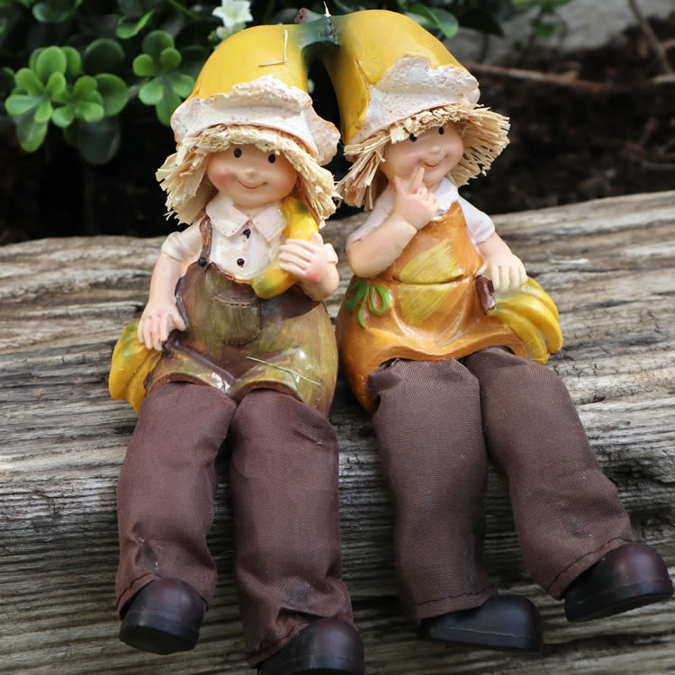 置物 フルーツこびと妖精バナナ オーナメント オブジェ