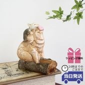 置物 ブタ&ネコ オブジェ 高さ11cm｜おしゃれなインテリアの輸入雑貨イエ【公式通販】