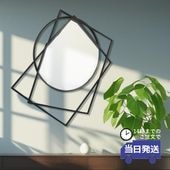 壁掛け鏡 シンプルモダン ウォールミラー 幅80×高さ80cm｜おしゃれなインテリアの輸入雑貨イエ【公式通販】