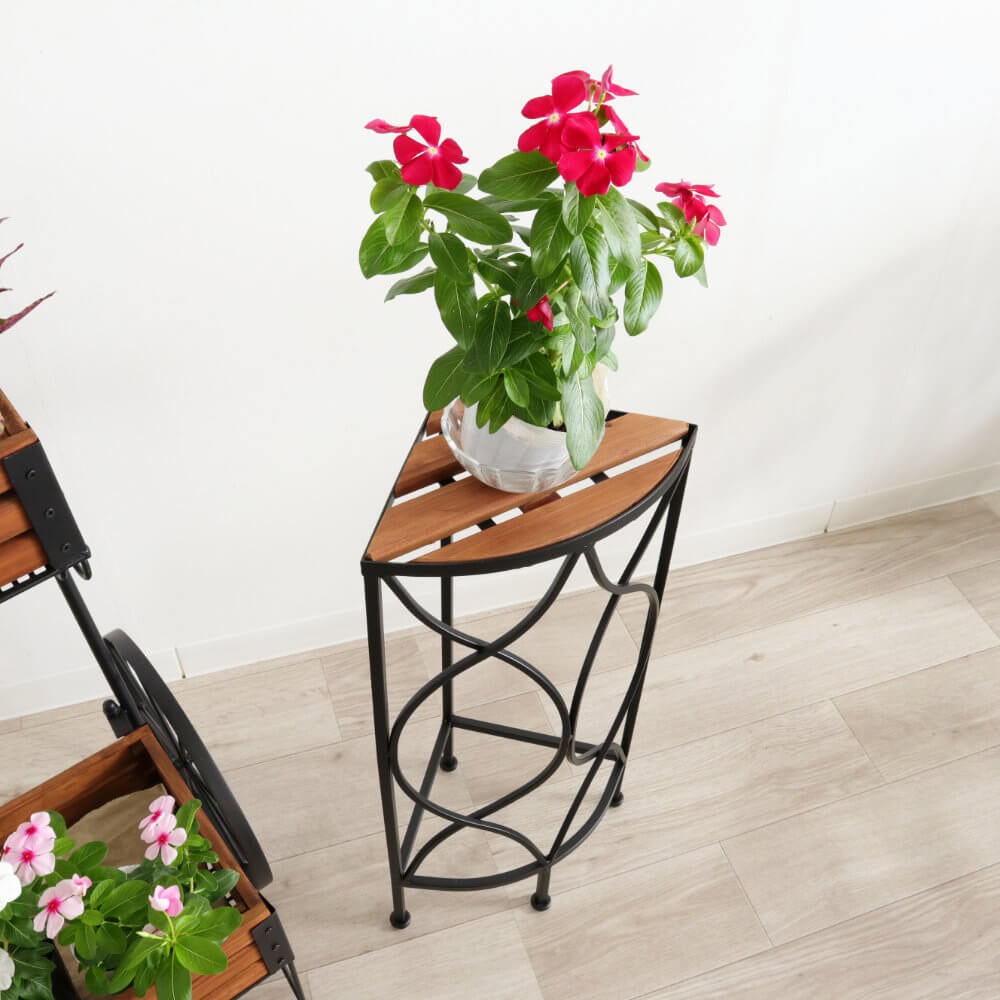 コーナースタンド　フラワースタンド 花台 コーナーフラワースタンド 高さ56cm｜おしゃれなインテリアの輸入