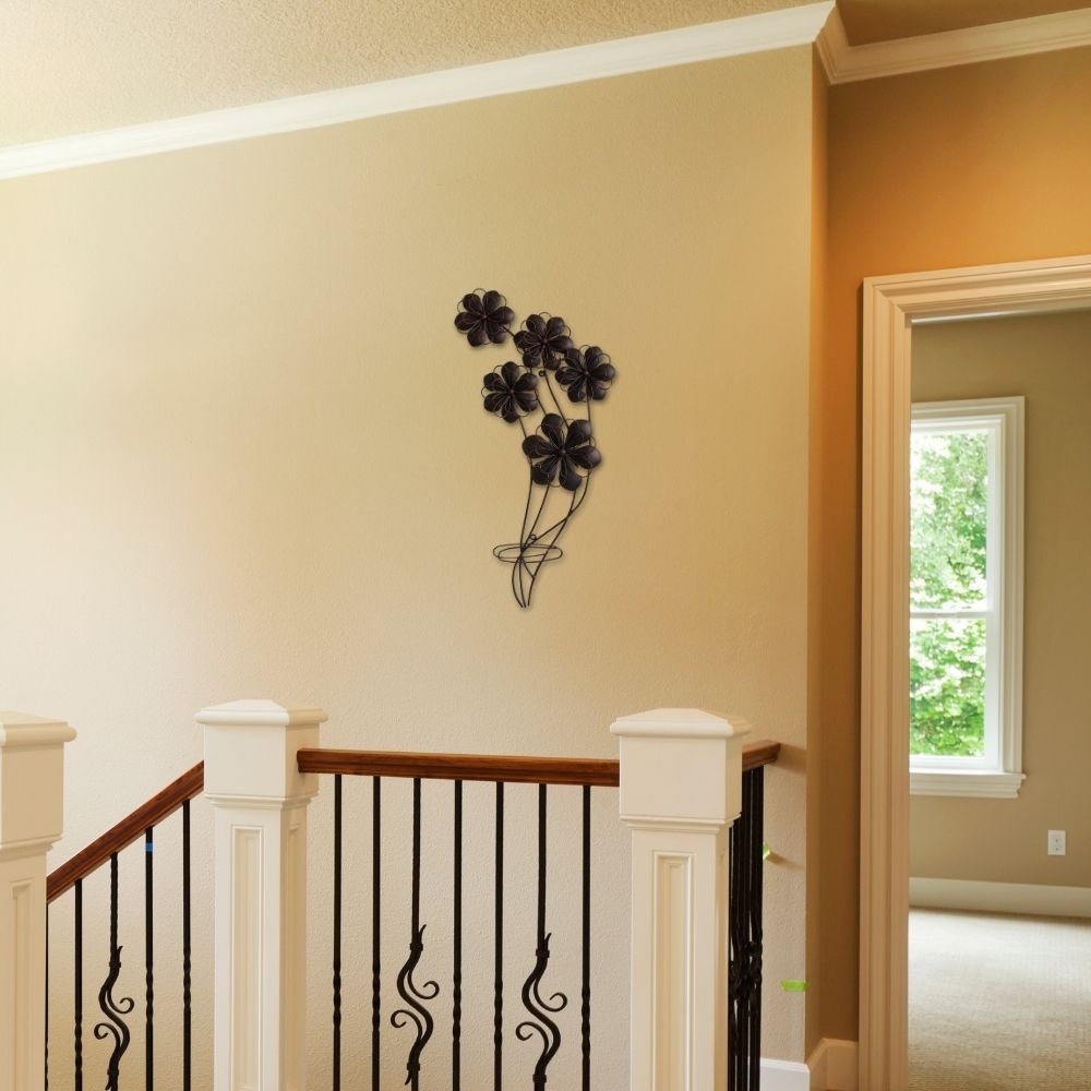 壁飾り 花 ブラウン 幅37cm×高さ66cm｜おしゃれなインテリアの輸入雑貨