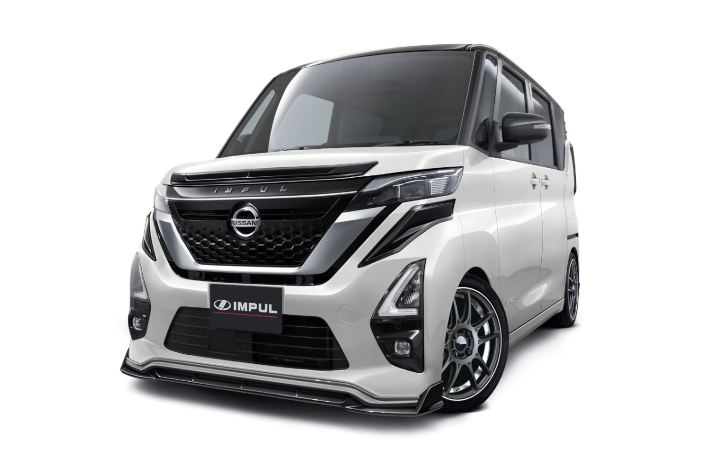 MC前ルークスHWS①フロントスポイラー④リアアンダースポイラー2点セット（単色KH3塗装）