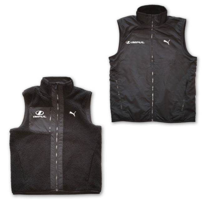 Naptime Nissy中綿リバーシブルベストBLACK×総柄BLACK M Naptime Nissy