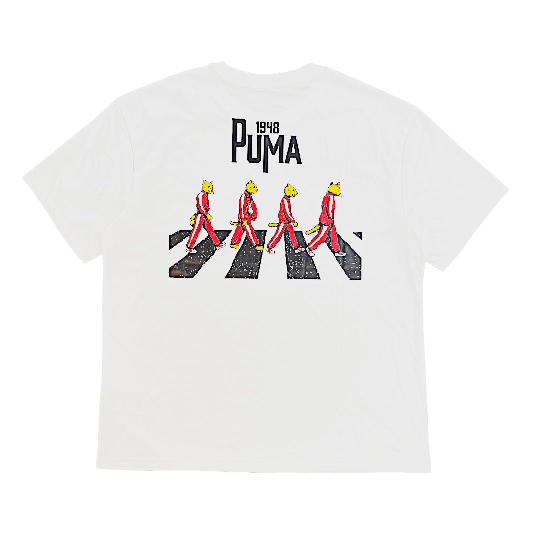 2026 IMPUL×PUMA バックプリントTシャツ　白
