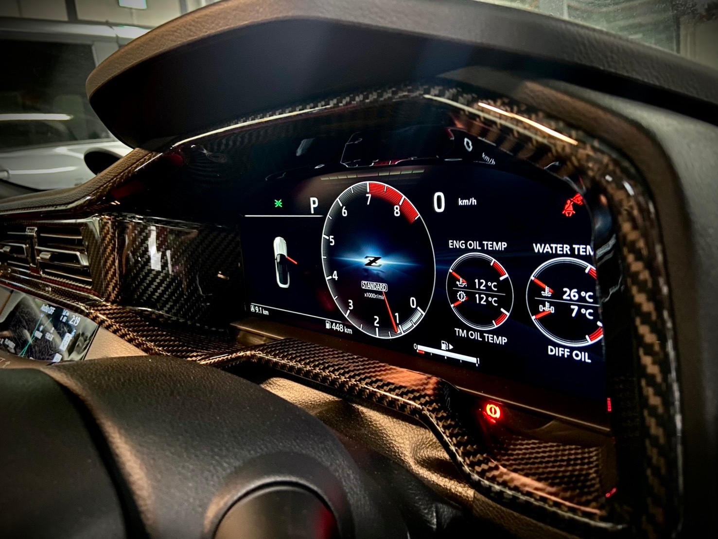 RZ34 フェアレディZ　カーボンメーターインナーフードカバー