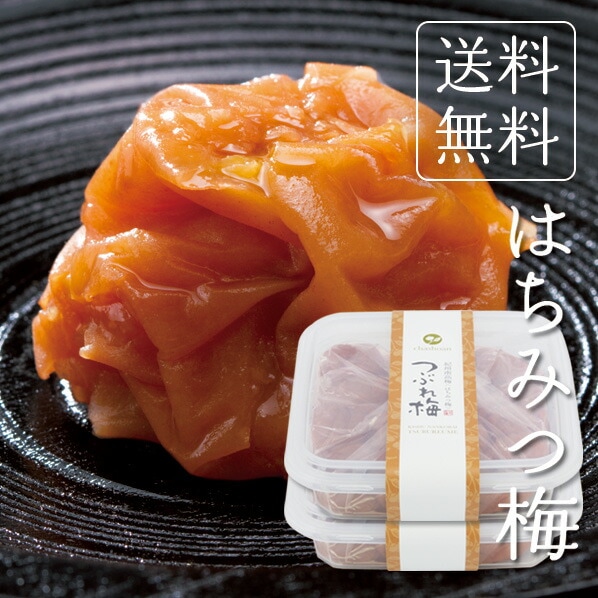 【2個セット】訳あり つぶれ梅 はちみつ梅 450g