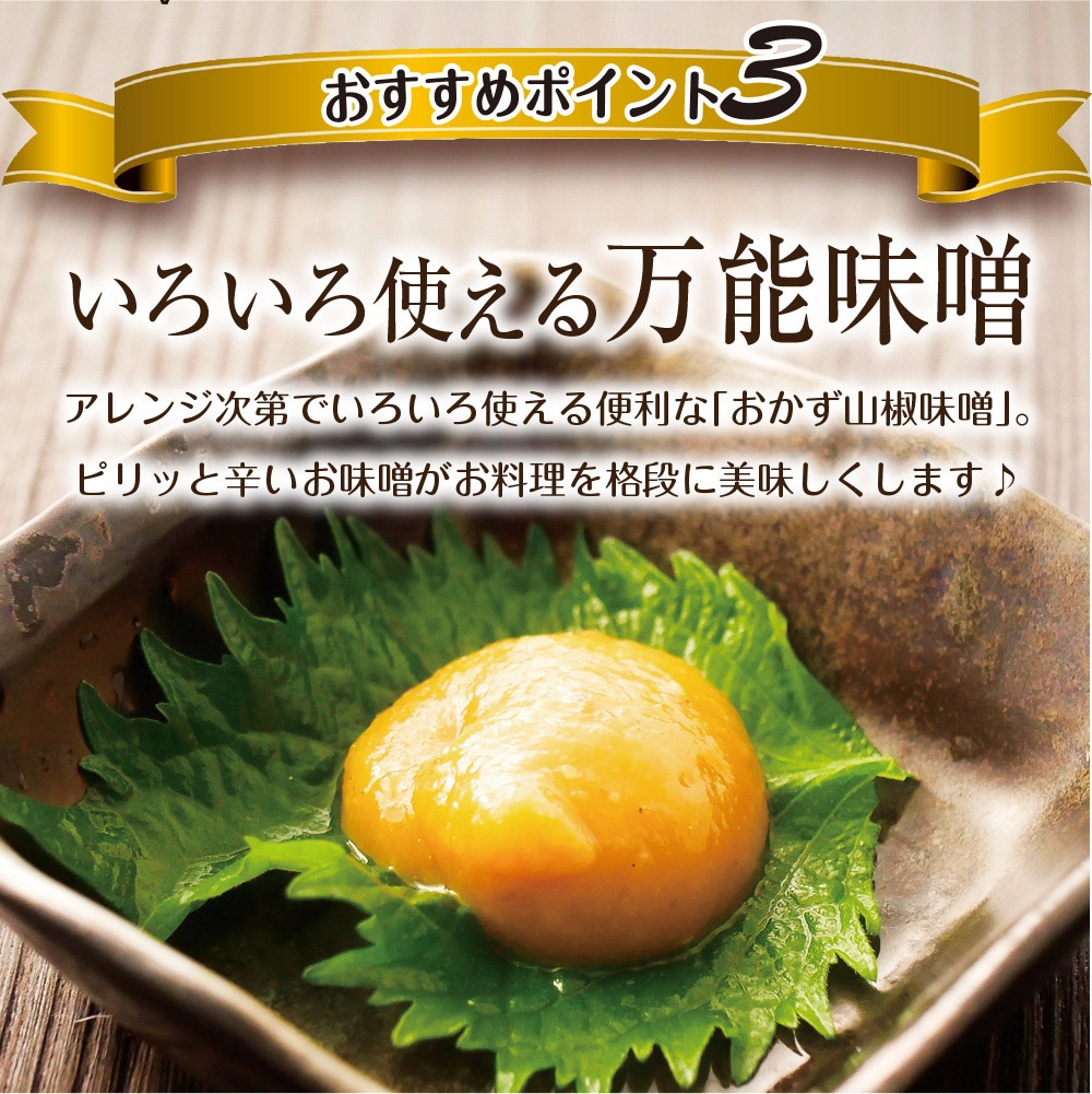 【3個セット】おかず山椒味噌 120g メール便