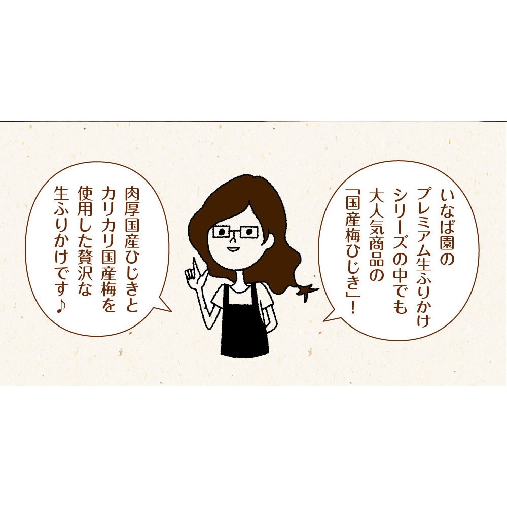 【4個セット】国産梅ひじきふりかけ 70g メール便