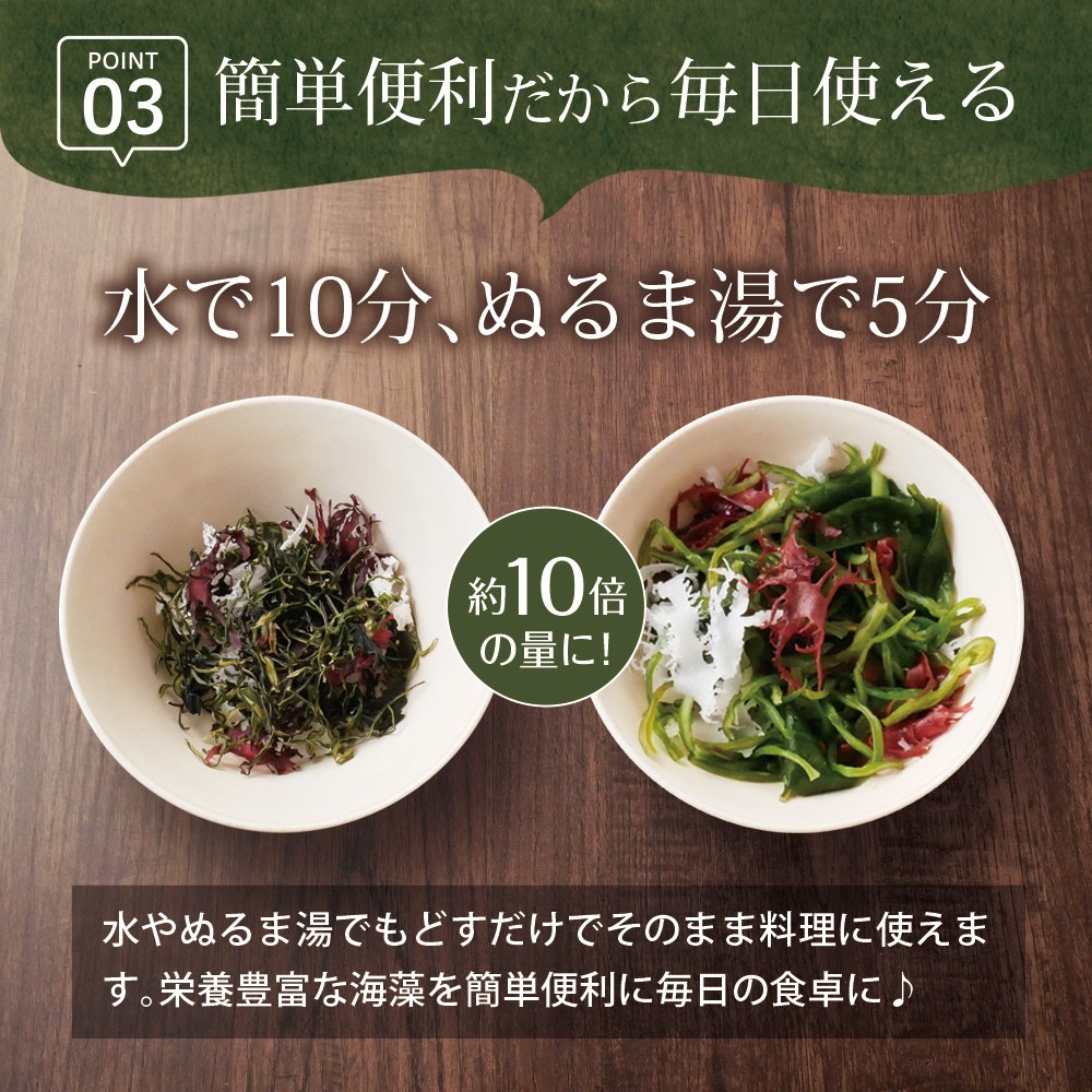 【2個セット】国産海藻サラダ 30g メール便