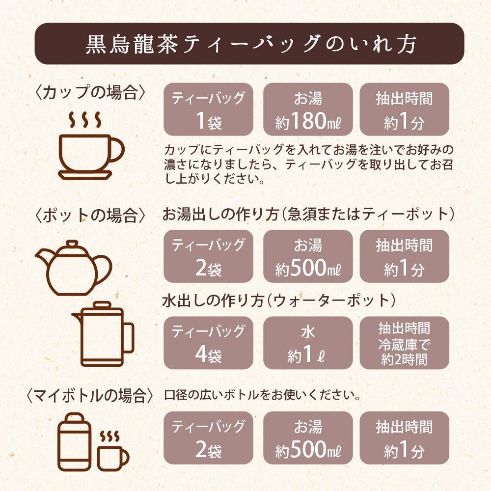 国産黒烏龍茶ティーバッグ 2g×80包