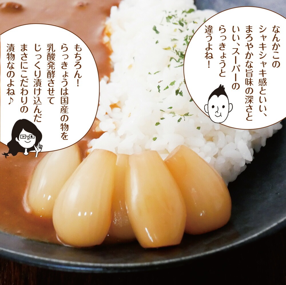 【3個セット】しゃきしゃきらっきょうたまり漬け 140g メール便