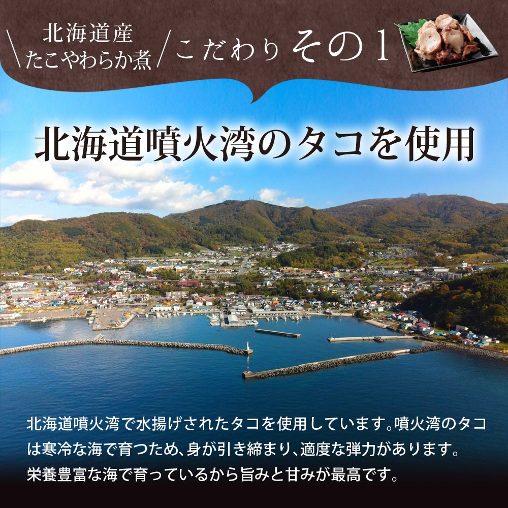 【3個セット】北海道産 たこやわらか煮 70g メール便