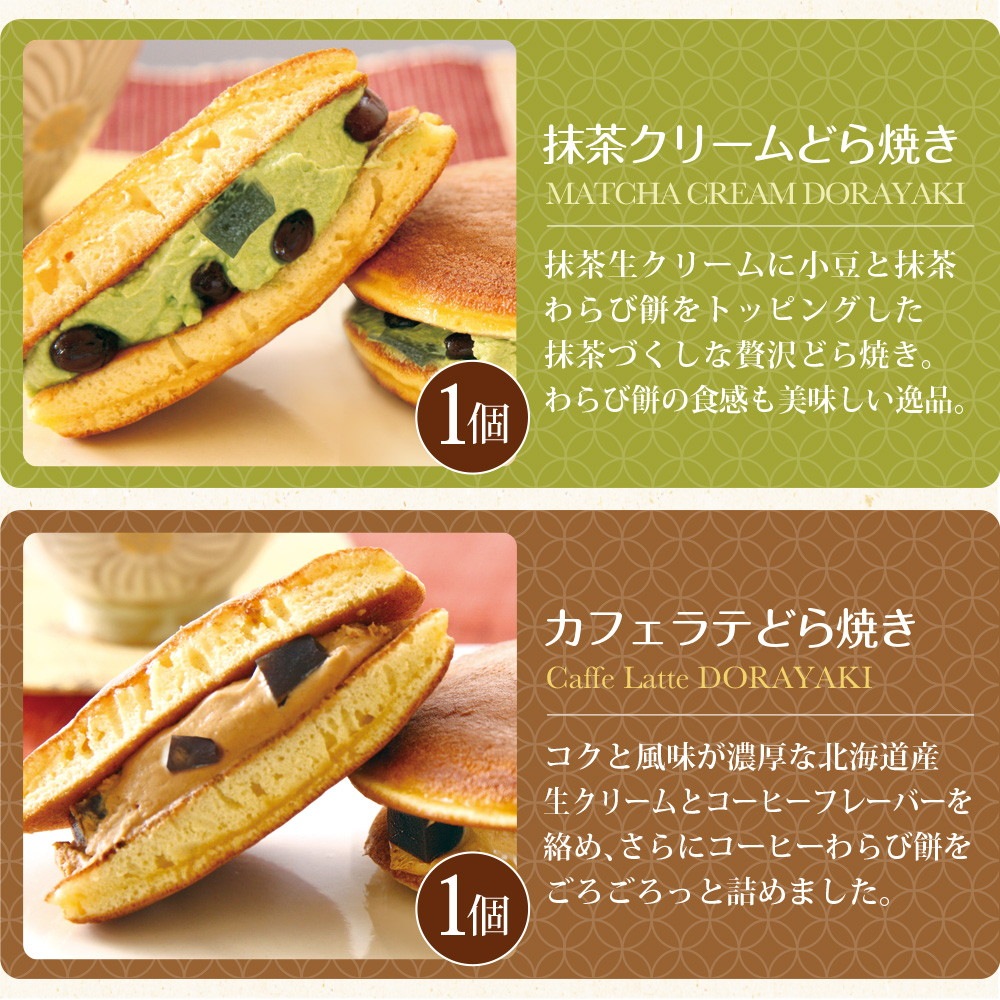 パティスリー茶匠庵 生クリームどら焼き6種セット