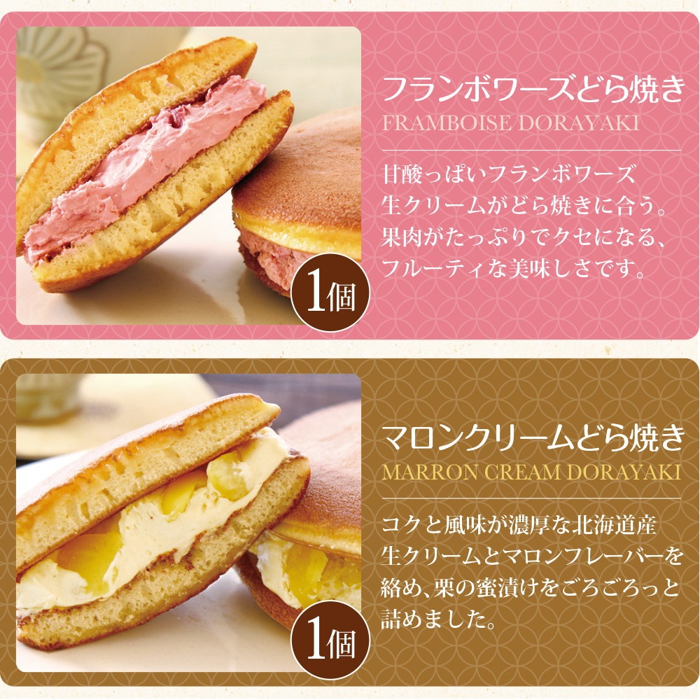 パティスリー茶匠庵 生クリームどら焼き6種セット